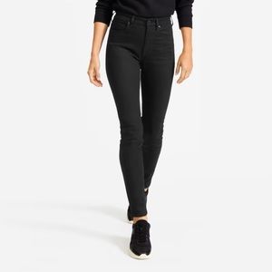 Everlane The Authentic Stretch High Rise Skinny Jean in Black 29 Regular